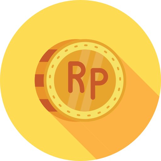 Indonesian rupiah Generic color fill icon