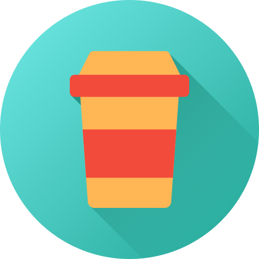 taza de café Generic gradient fill icono