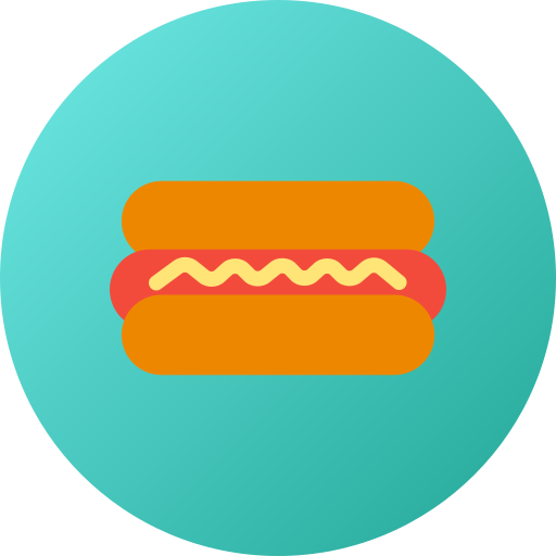 hot-dog Generic gradient fill Icône