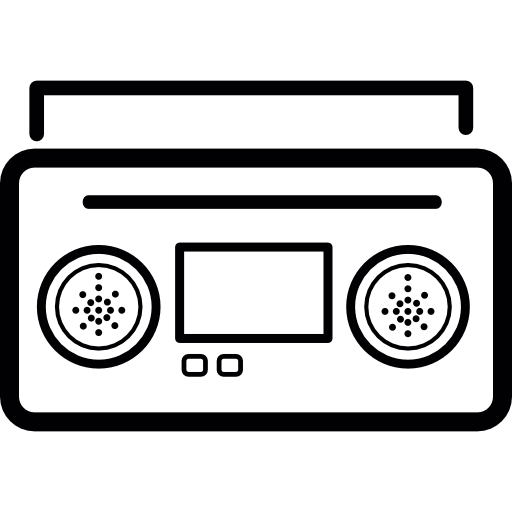 radiocassette  icoon