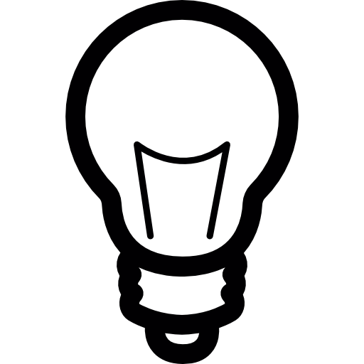 Light bulb lamp  icon