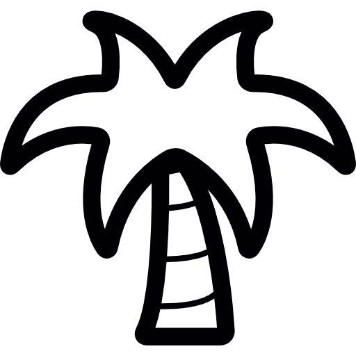 arbol tropical  icono