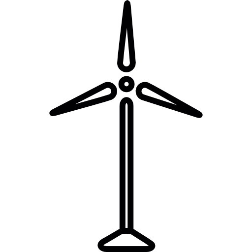 Современная ветряная мельница  иконка