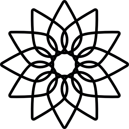Геометрический цветок  иконка