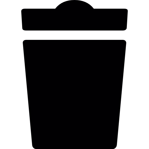 Rubbish bin  icon