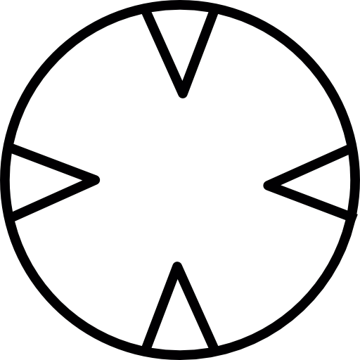 okrągły krzyżak  ikona