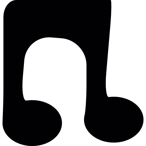 Нота музыка округленная  иконка