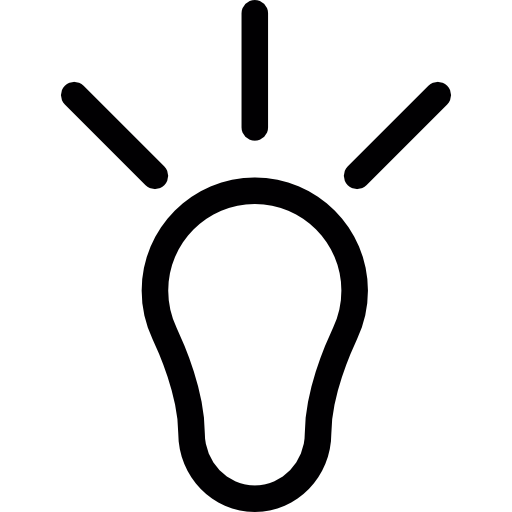 idée ampoule  Icône