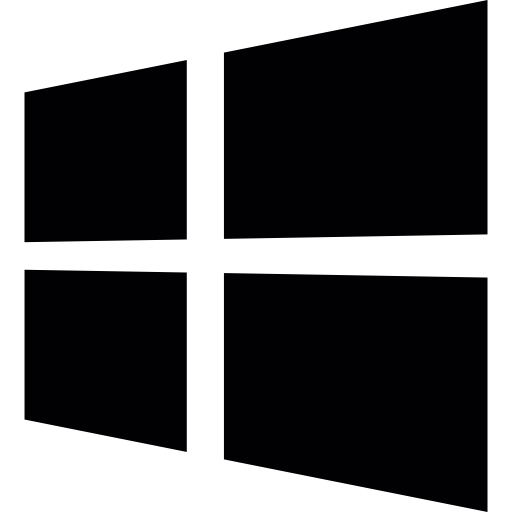 windows 플랫폼 로고 Basic Straight Filled icon