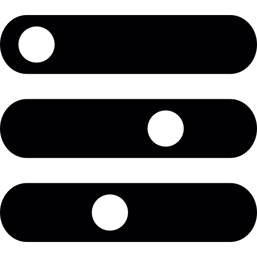 설정 조정 Basic Straight Filled icon