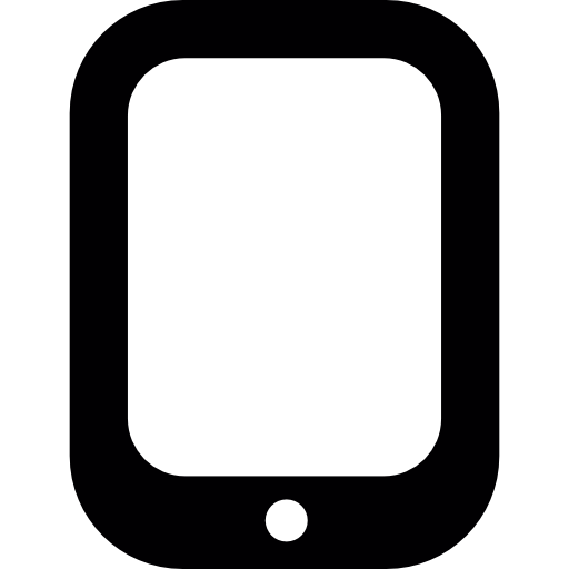 afgeronde tablet  icoon