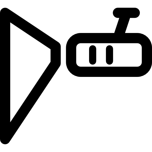 Projector Curved Lineal icon