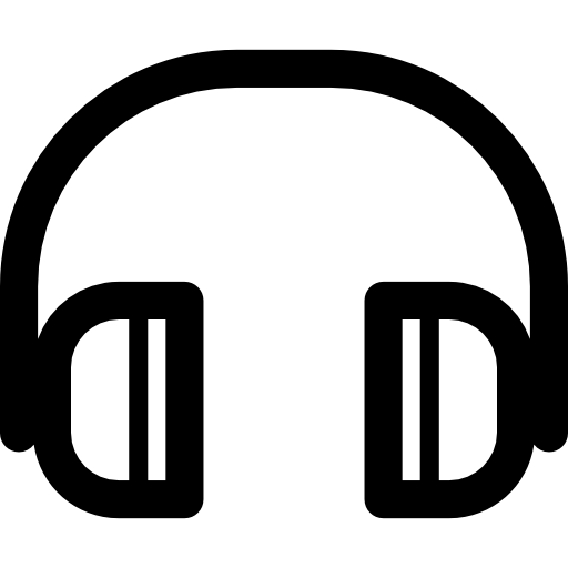 Headphones Curved Lineal icon