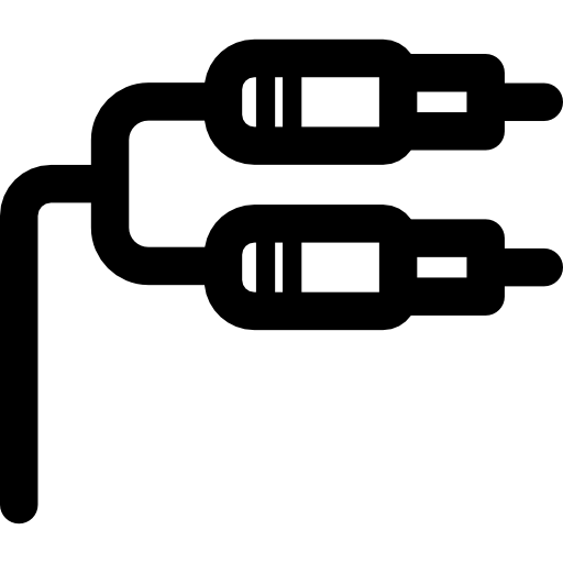Jack connector Curved Lineal icon