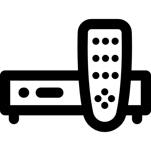 video speler Curved Lineal icoon