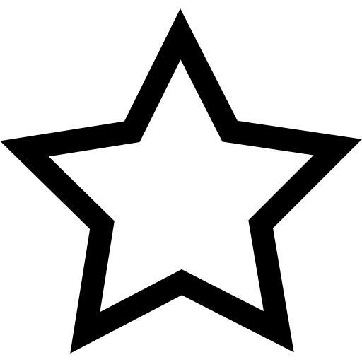estrela Basic Straight Lineal Ícone