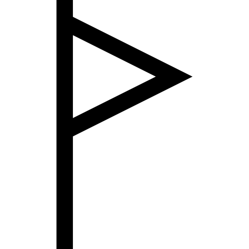 bandera Basic Straight Lineal icono