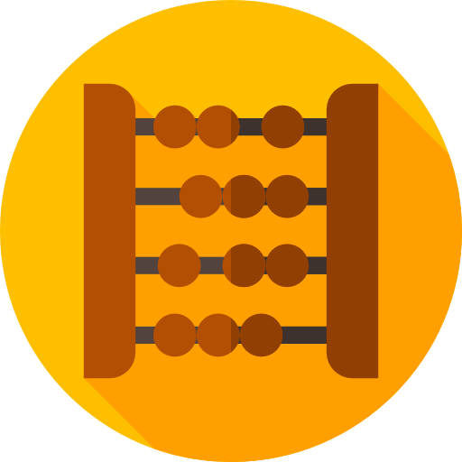 Abacus Flat Circular Flat icon