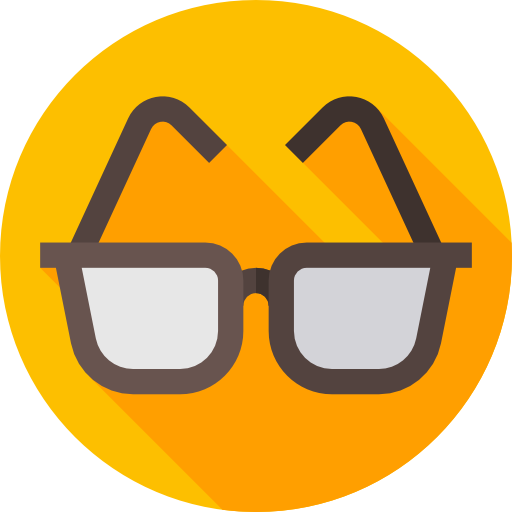 brille Flat Circular Flat icon