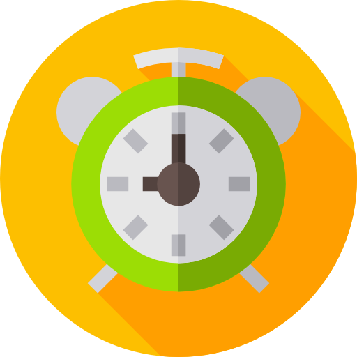 Alarm clock Flat Circular Flat icon