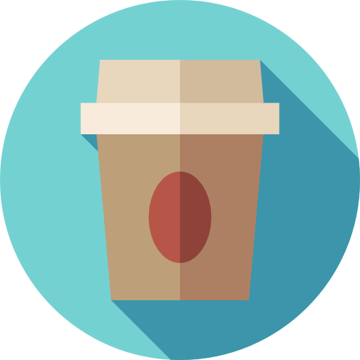 コーヒー Flat Circular Flat icon