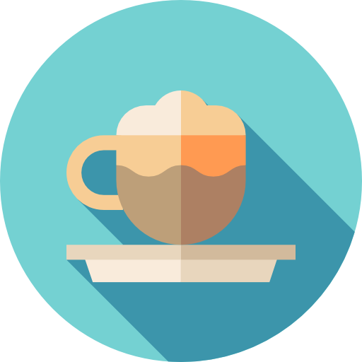 cappuccino Flat Circular Flat icoon