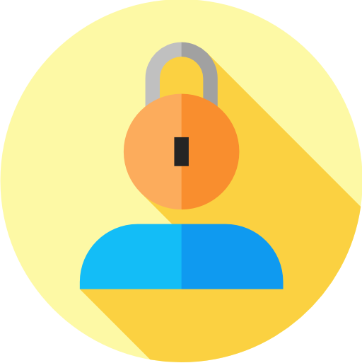 Privacy Flat Circular Flat icon
