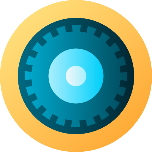 wiel Flat Circular Gradient icoon