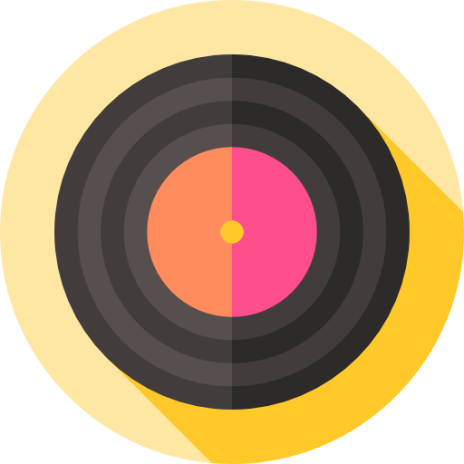비닐 Flat Circular Flat icon