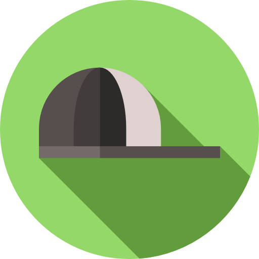 gorra Flat Circular Flat icono