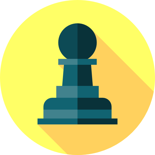 Pawn Flat Circular Flat icon
