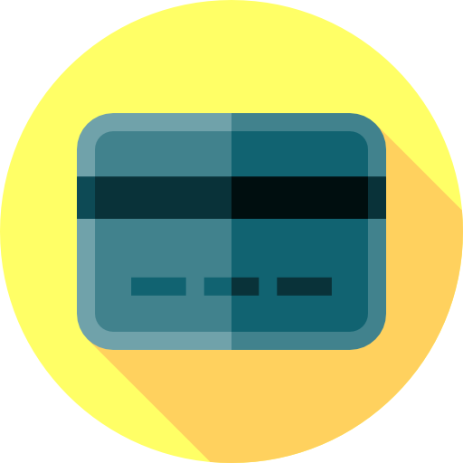 Credit card Flat Circular Flat icon