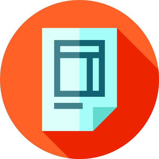 Invoice Flat Circular Flat icon
