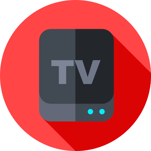 tv Flat Circular Flat icon