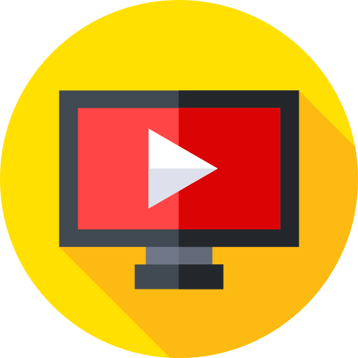 youtube Flat Circular Flat icono