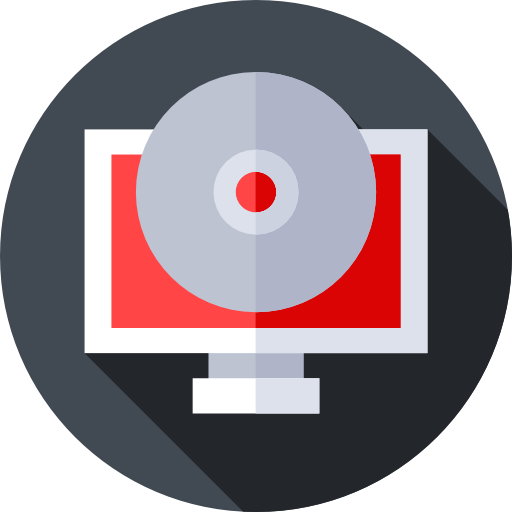 dvd Flat Circular Flat icono