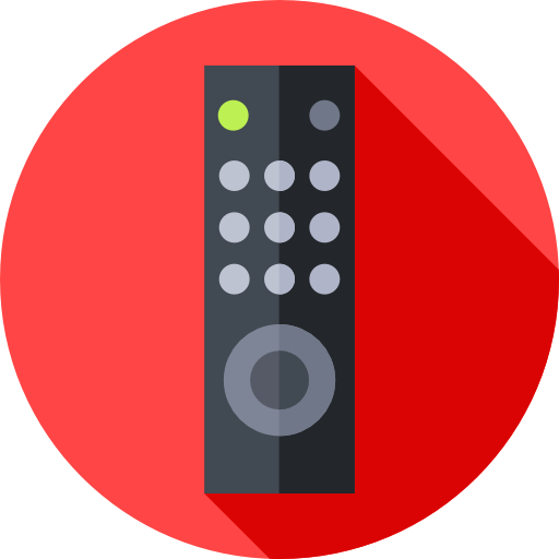 Remote control Flat Circular Flat icon