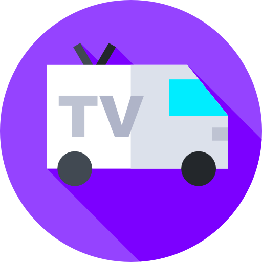 テレビ Flat Circular Flat icon