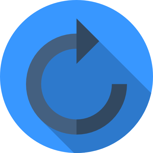Refresh Flat Circular Flat icon