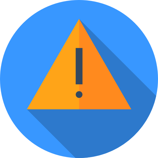 ostrzeżenie Flat Circular Flat ikona