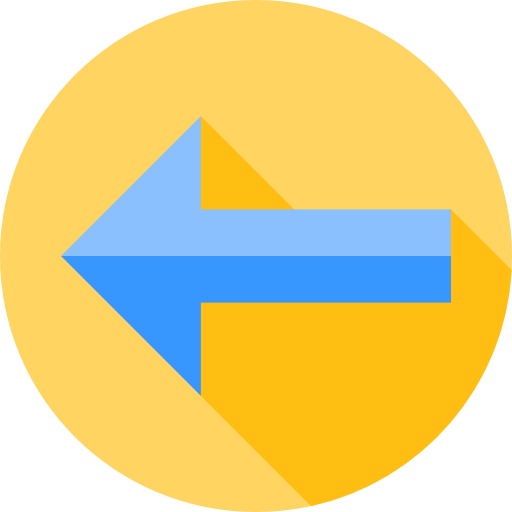 Left arrow Flat Circular Flat icon
