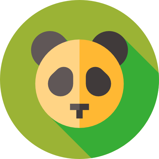 Panda Flat Circular Flat icon