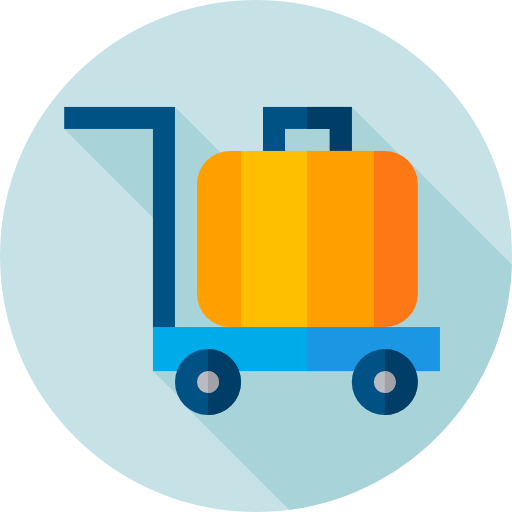 Luggage Flat Circular Flat icon
