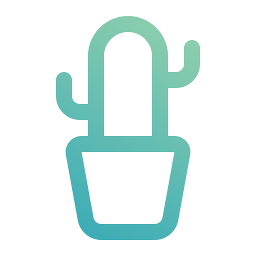 Cactus Generic gradient outline icon