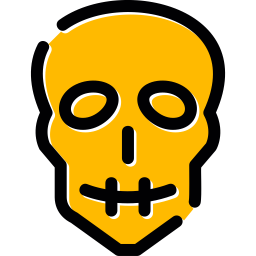 cráneo Generic color lineal-color icono