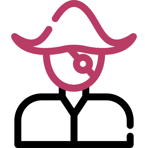 pirat Generic color outline ikona