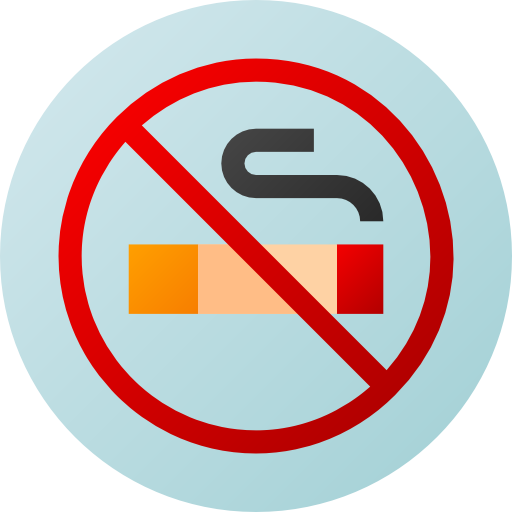 no fumar Flat Circular Gradient icono