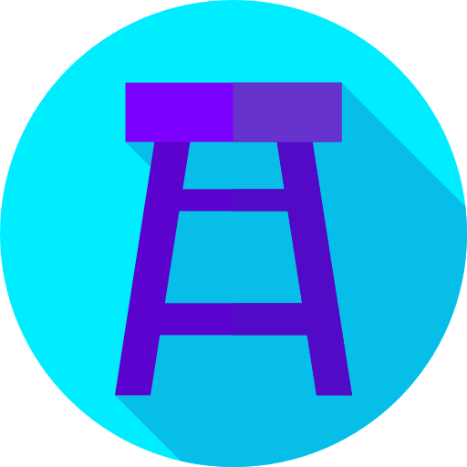 의자 Flat Circular Flat icon