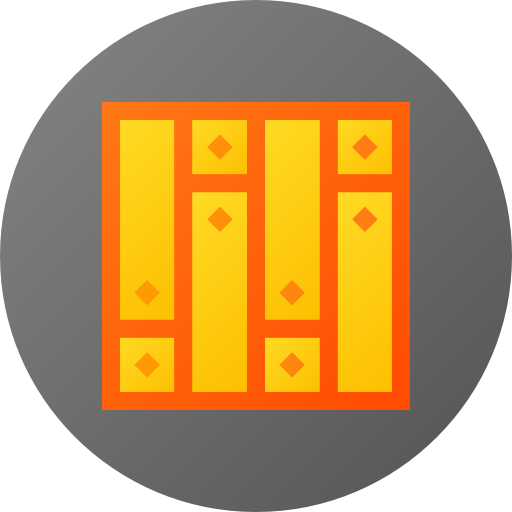 寄木細工 Flat Circular Gradient icon