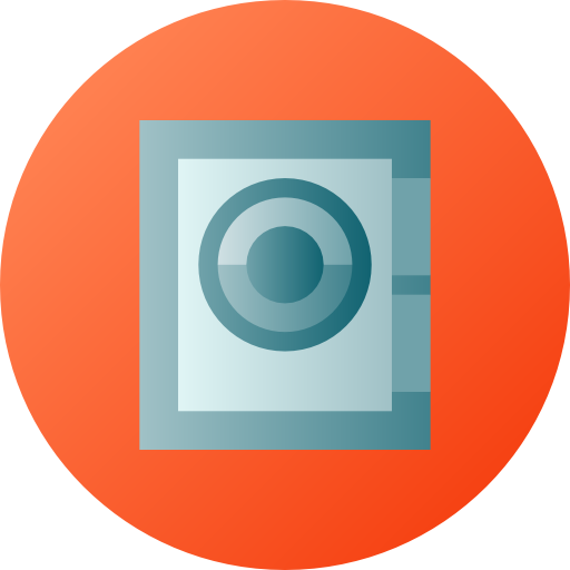 safe Flat Circular Gradient icon